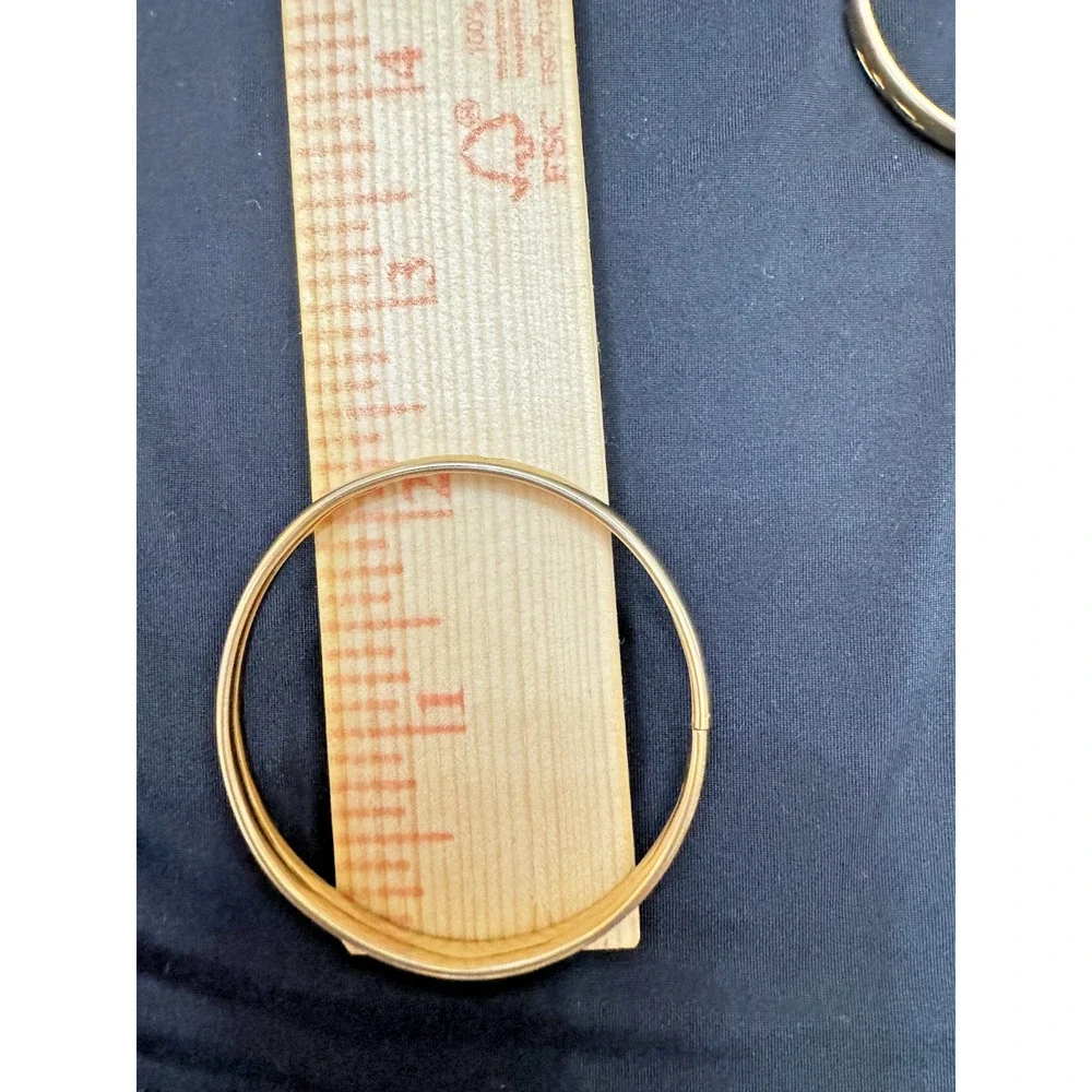 Set of 6 Gold Filled 14K Vintage Kids' Bangle Bracelets: Ages 1 to 5 Years